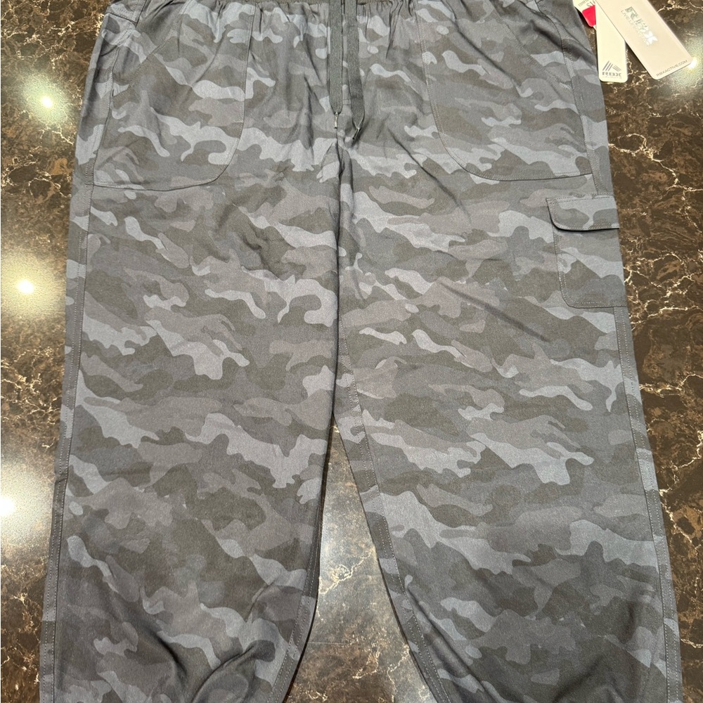 RBX Men's Dark Gray Camo Cargo Pants